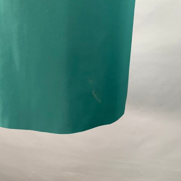 2 Kaliska Green Velvet Polyamide Blend Off Shoulder Fitted Midi Dress - Picture 7 of 11